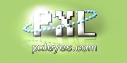 PXL-ated Logo w/lens flare